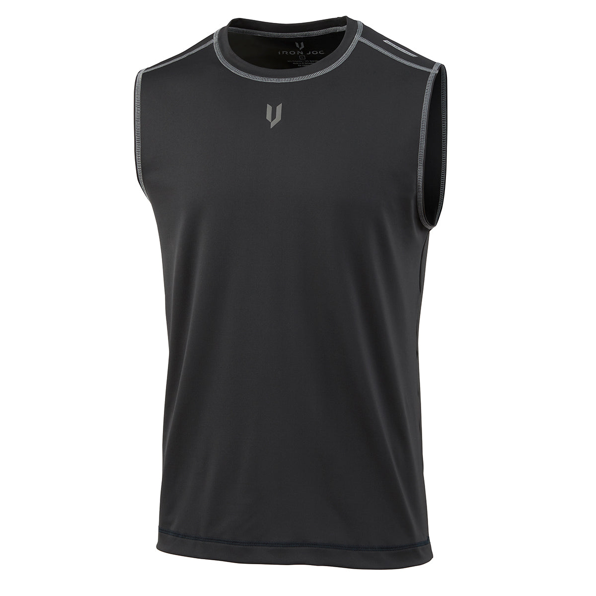 DRY SLEEVELESS T-SHIRTS　BLACK　シャルボン DRY SMOOTH NO SLEEVE T-SHIRT